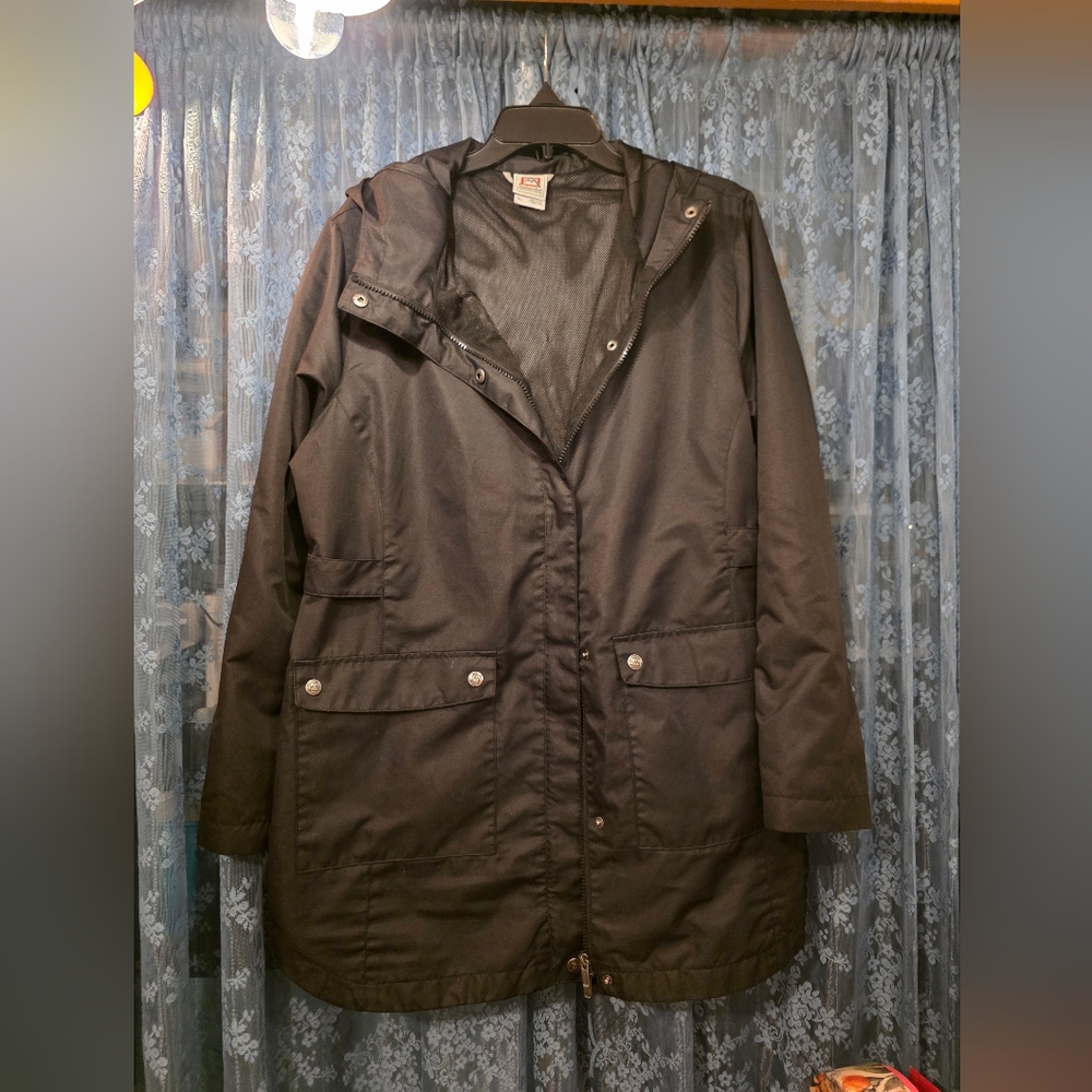Avalanche Black Utility Jacket with Hood